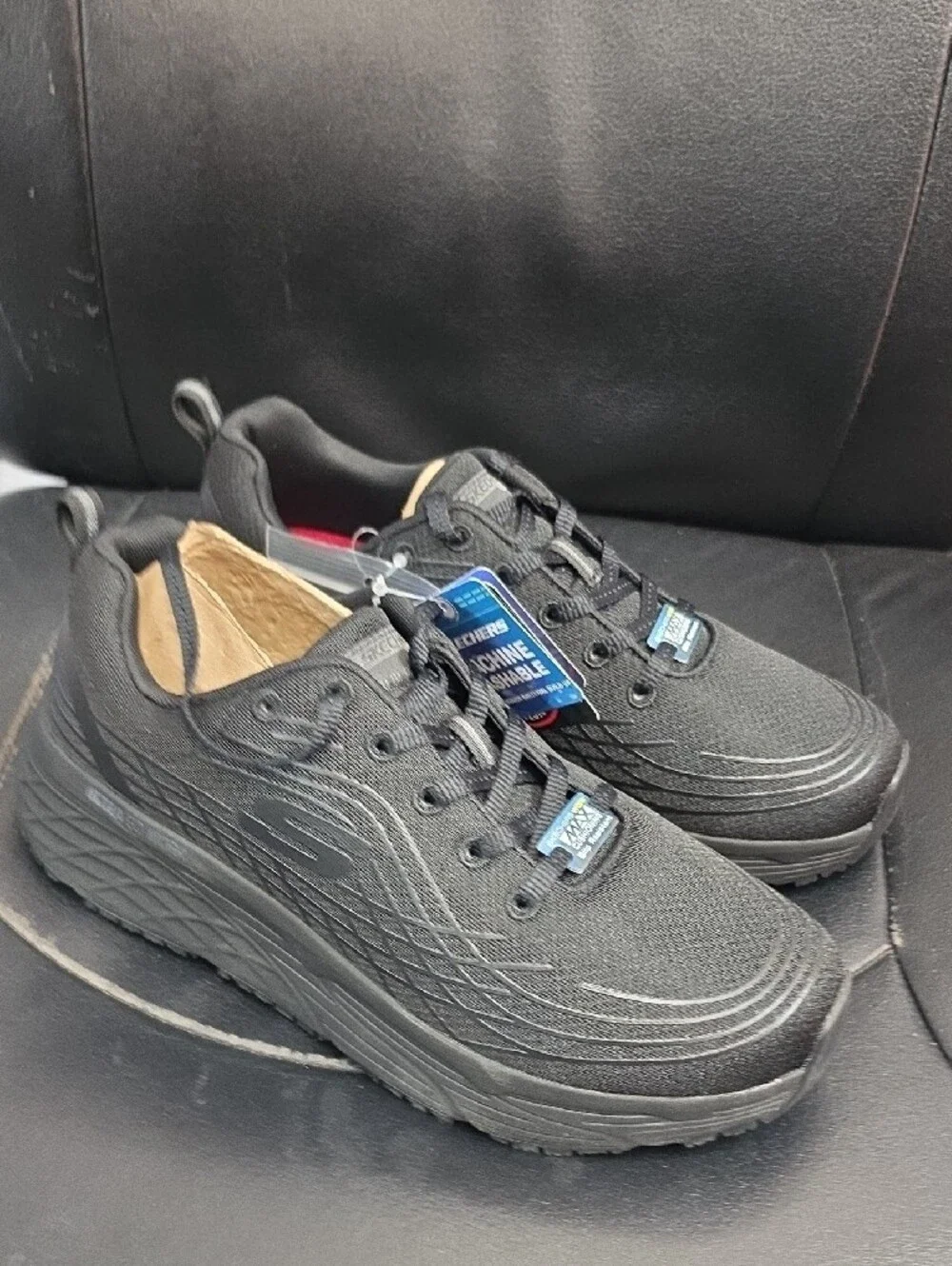 Skechers Men's Ultra Go Work Athletic Work Shoe in Black